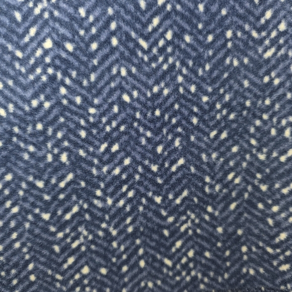 Columbia XL Lightweight Fleece Quarterzip Sweater Blue Herringbone - Picture 2 of 6